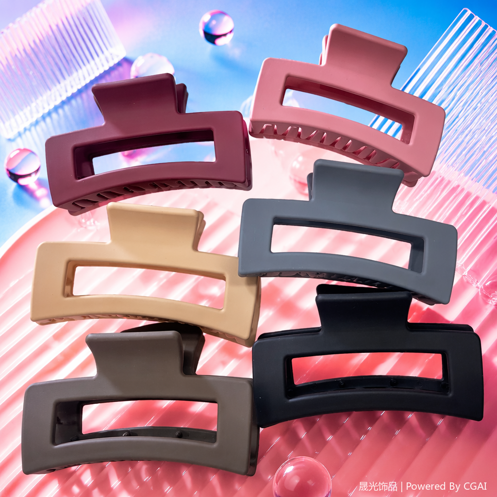 Colorful shark clip, grab clip, hair accessory, fashionable colorful hair clip Specification image