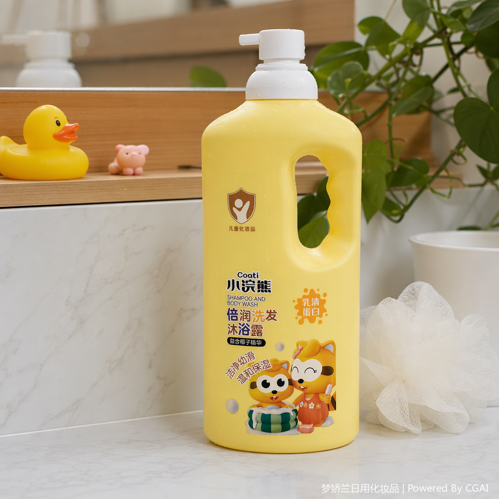 Little Huanxiong Whey Protein Baby Moisturizing Shampoo and Body Wash 2-in-1 details Picture