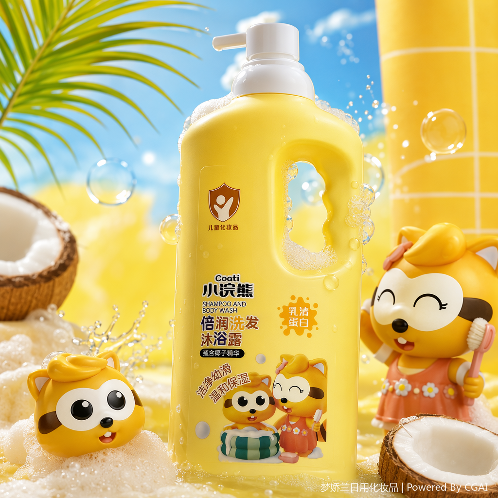 Little Huanxiong Whey Protein Baby Moisturizing Shampoo and Body Wash 2-in-1 Specification image
