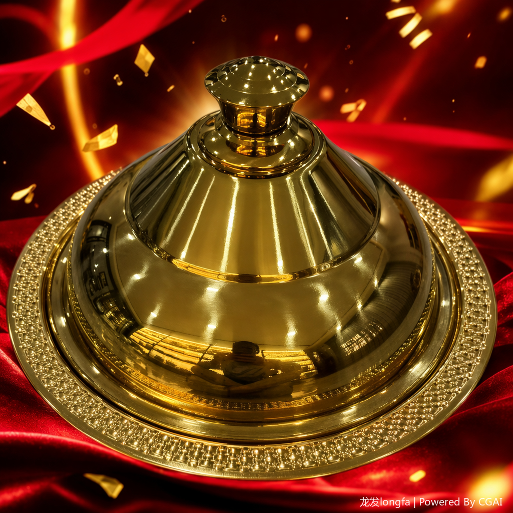 Stainless steel gold simple pot, 40CM Specification image