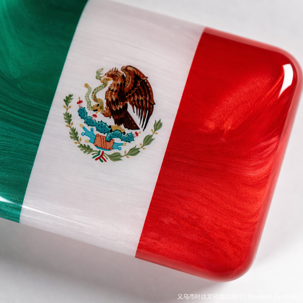 Colorful Mexican flag fridge magnets, magnetic stickers, cultural and creative fridge magnets Application Scenario