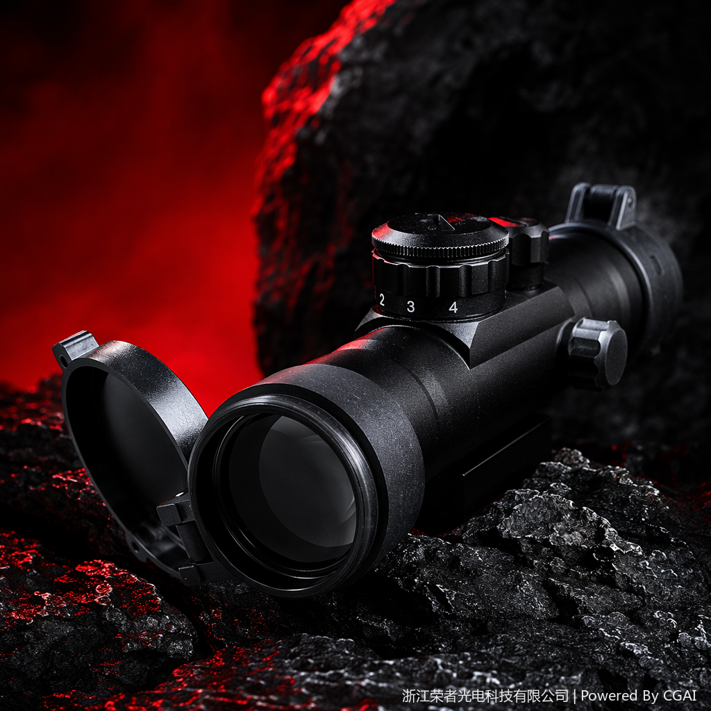 Free Tiger Black Red Dot Sight, waterproof and anti-fog, compatible tactical rail, all-metal material, holographic red dot outdoor shooting accessory 2x40RD Specification image