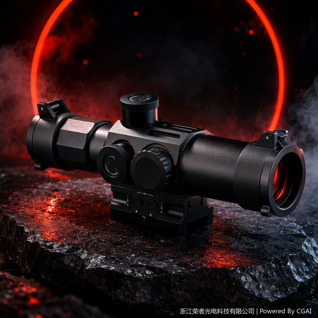 Free Tiger Black Red Dot Sight, waterproof and anti-fog, tactical rail, all-metal material, holographic Red dot outdoor shooting accessory 8155 Specification image