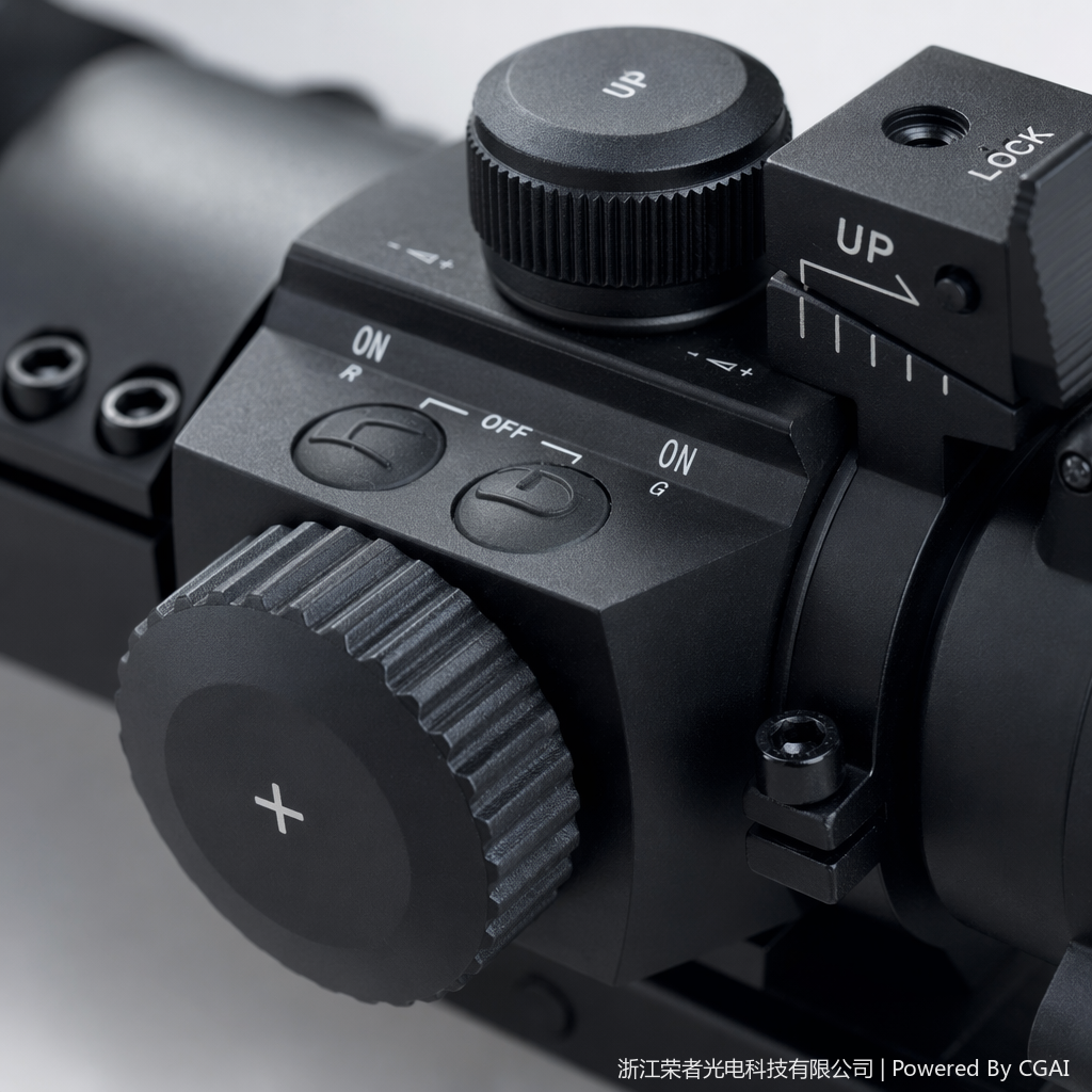 Free Tiger Black Red Dot Sight, waterproof and anti-fog, compatible tactical rail, all-metal material, holographic red dot outdoor shooting accessory, variable magnification 5413 Application Scenario