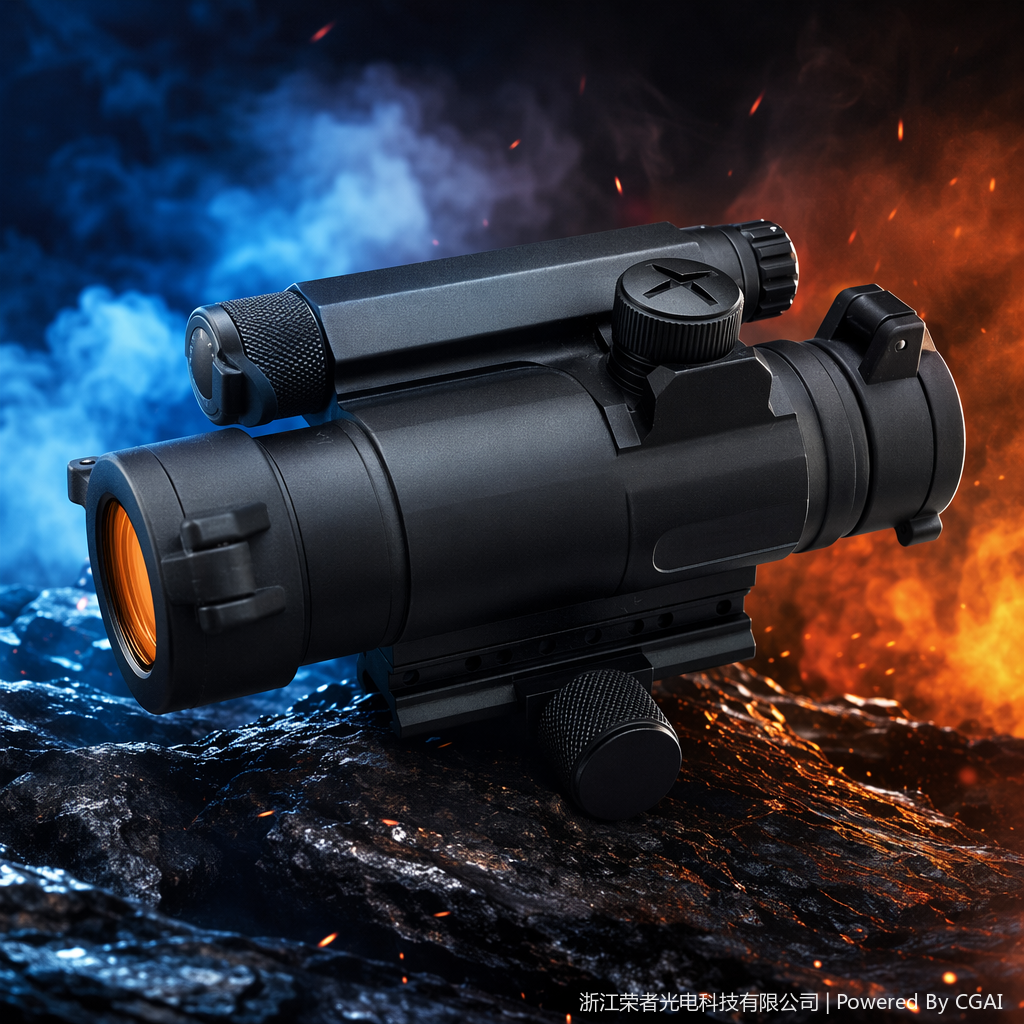 Black tactical scope and other package accessories Specification image