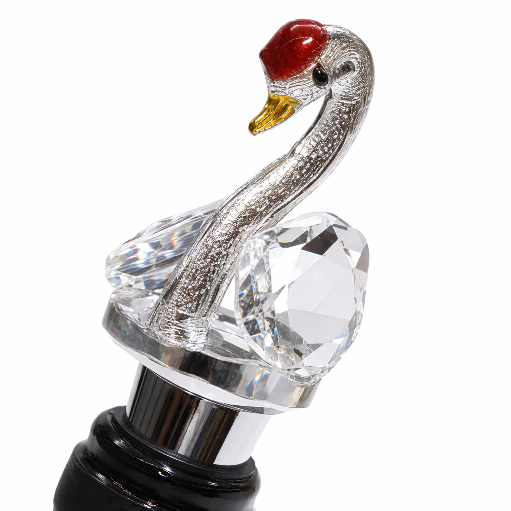 Senna Crystal Swan silicone wine bottle stopper set, universal for gourd-shaped wine sets Application Scenario