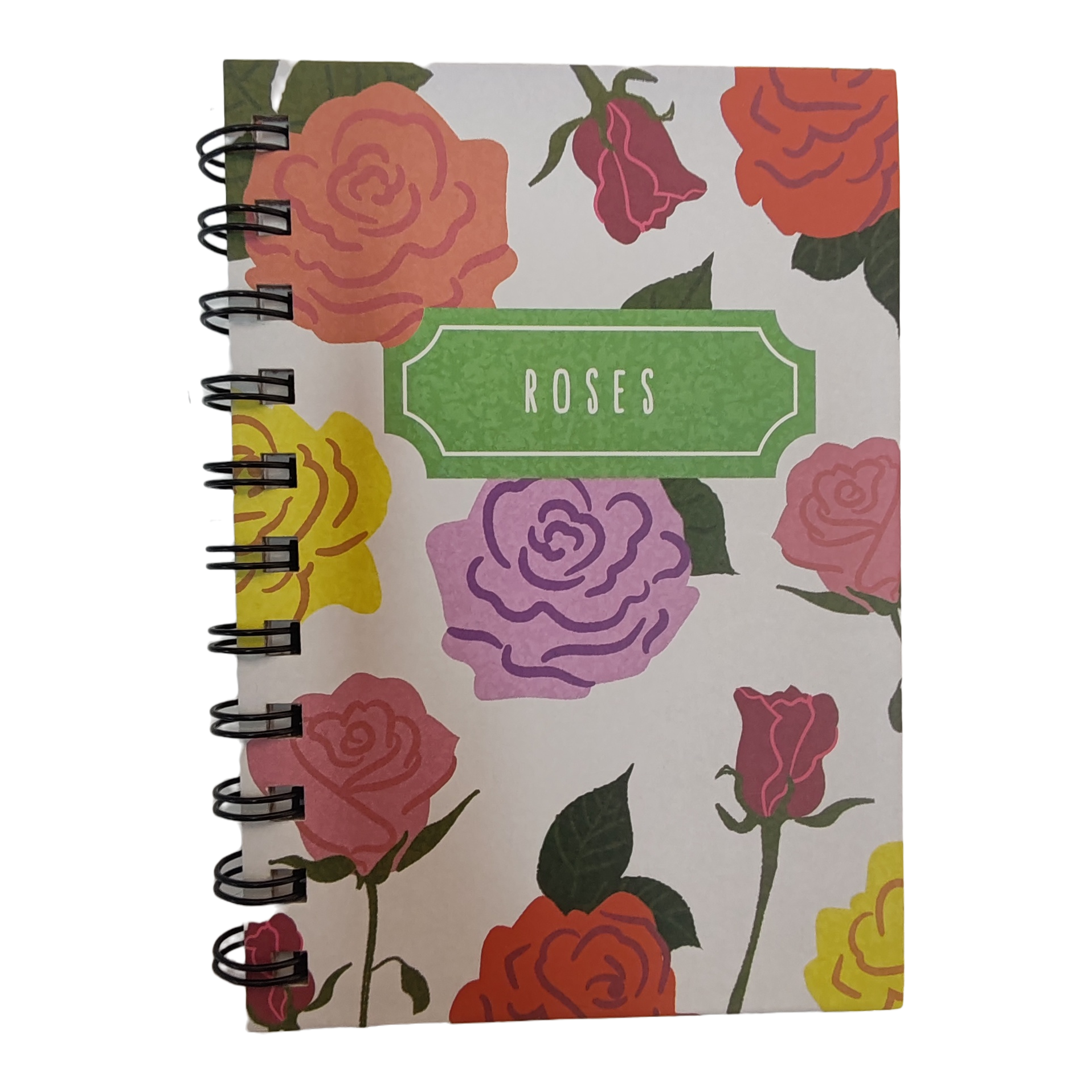 A6 rose-printed coil student notebook, high appearance level, ins style portable notepad Item Picture