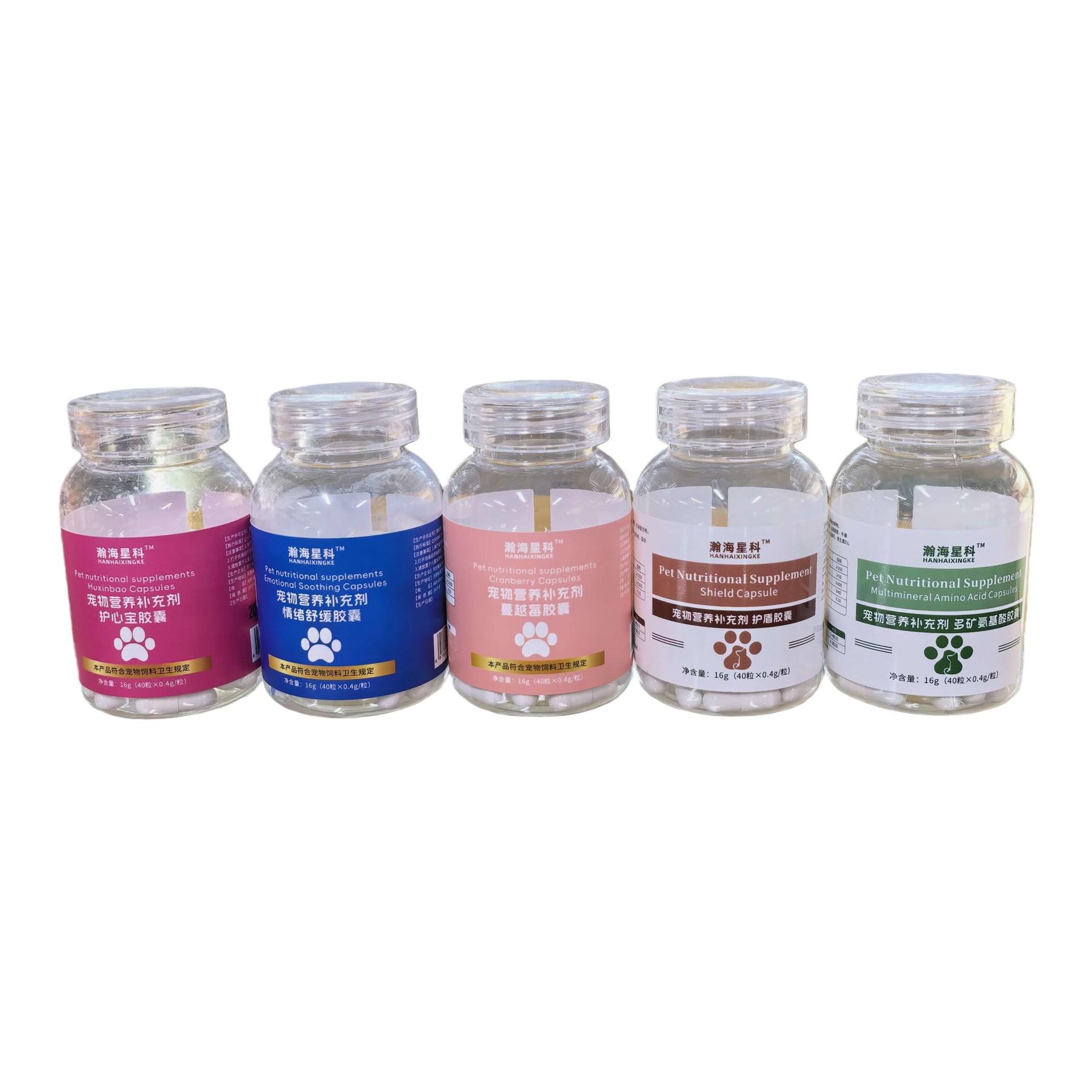 Dog pet vitamin and mineral nutritional supplement granules, allergy and immunity powder capsules, dog calcium supplement, vitamin A, B, D nutritional supplement, probiotics Item Picture