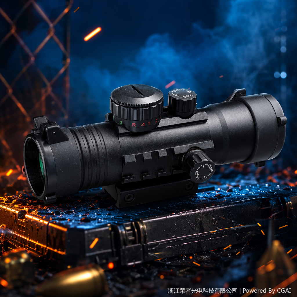 Free Tiger Black Red Dot Sight, waterproof and anti-fog, tactical rail, all-metal material, holographic Red dot outdoor shooting accessory 8369-B Specification image