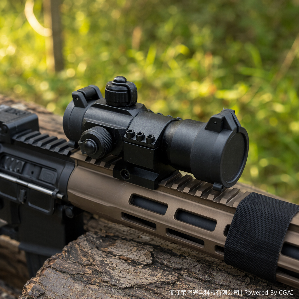 Free Tiger Black Red Dot Sight, waterproof and anti-fog, tactical rail, all-metal material, holographic Red dot outdoor shooting accessory 5380 details Picture