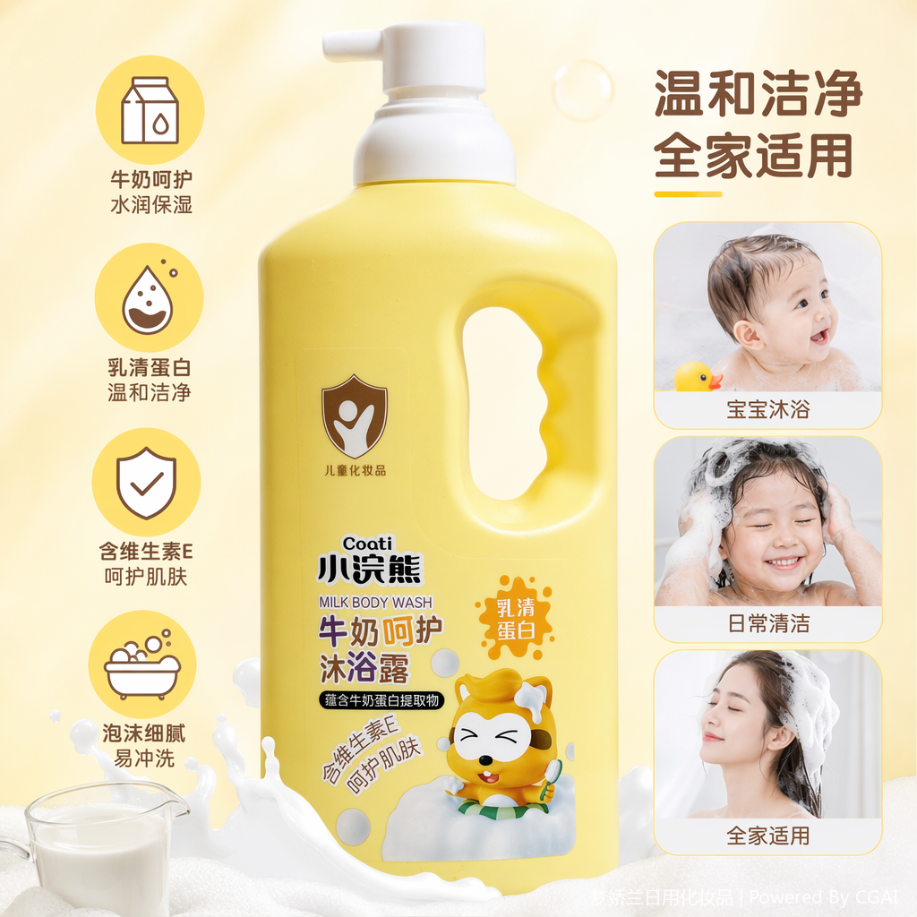 Little Raccoon Whey Protein Skin Care Milk Body Wash