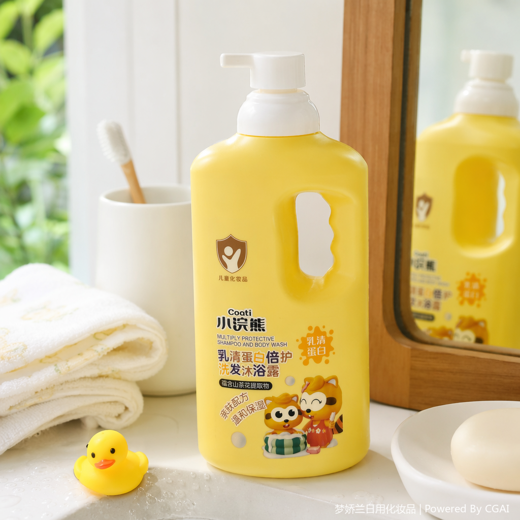 Xiaohuan Bear Infant Whey Protein Double Care Shampoo and Body Wash details Picture