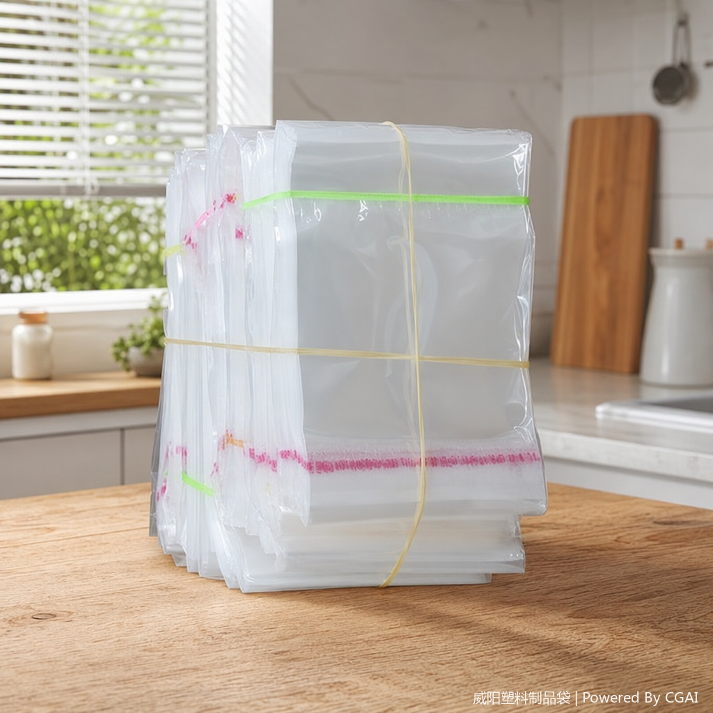Other plastic films are transparent PE material food-grade packaging roll films with selectable widths details Picture
