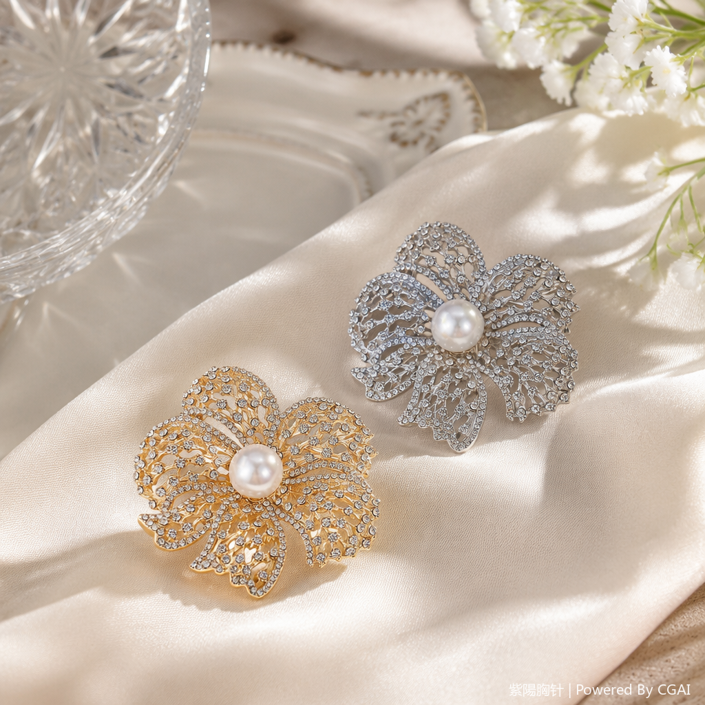 New retro water diamond note brooch, versatile and fashionable lapel pin brooch, unisex suit pin accessory 124800786 undefined