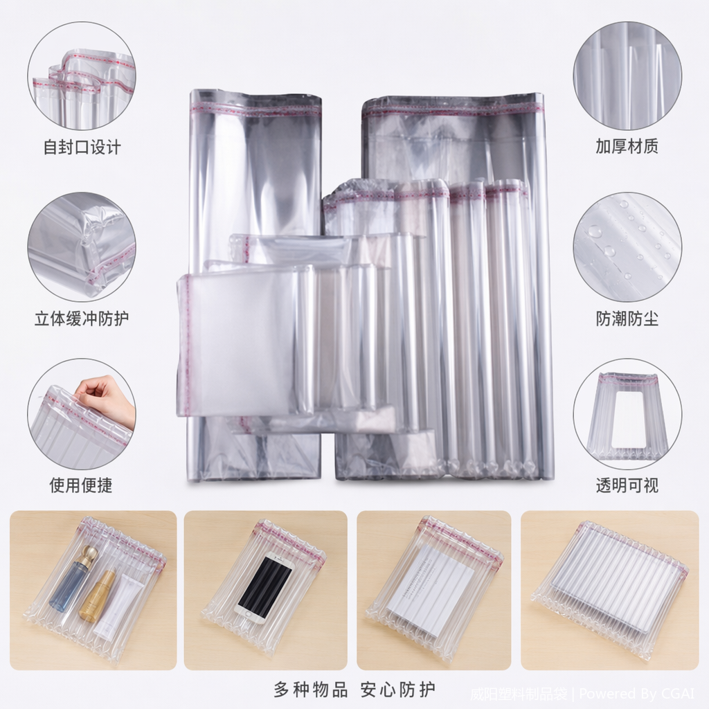 Other plastic films are transparent, waterproof and moisture-proof PE material roll films