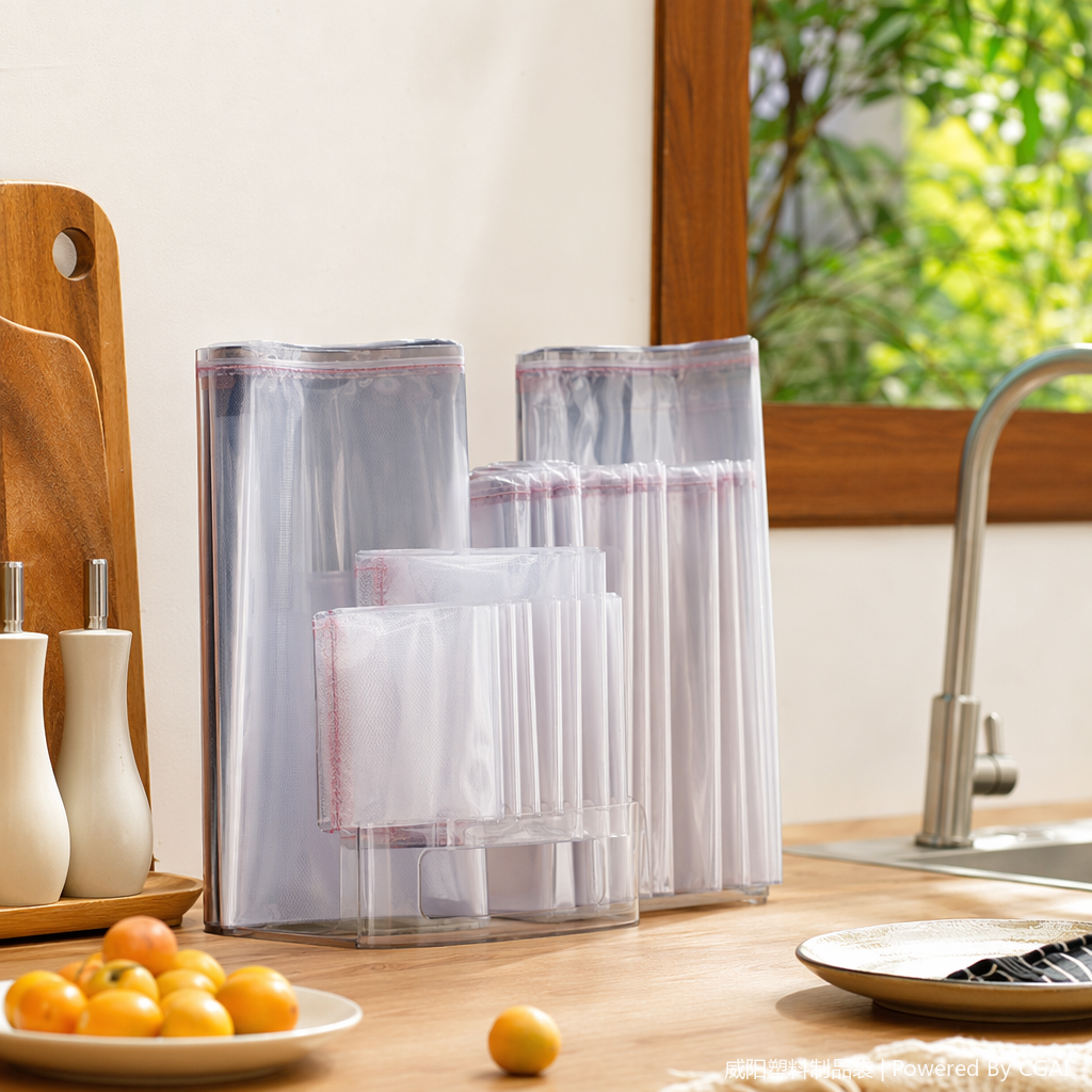 Other plastic films are transparent, waterproof and moisture-proof PE material roll films details Picture