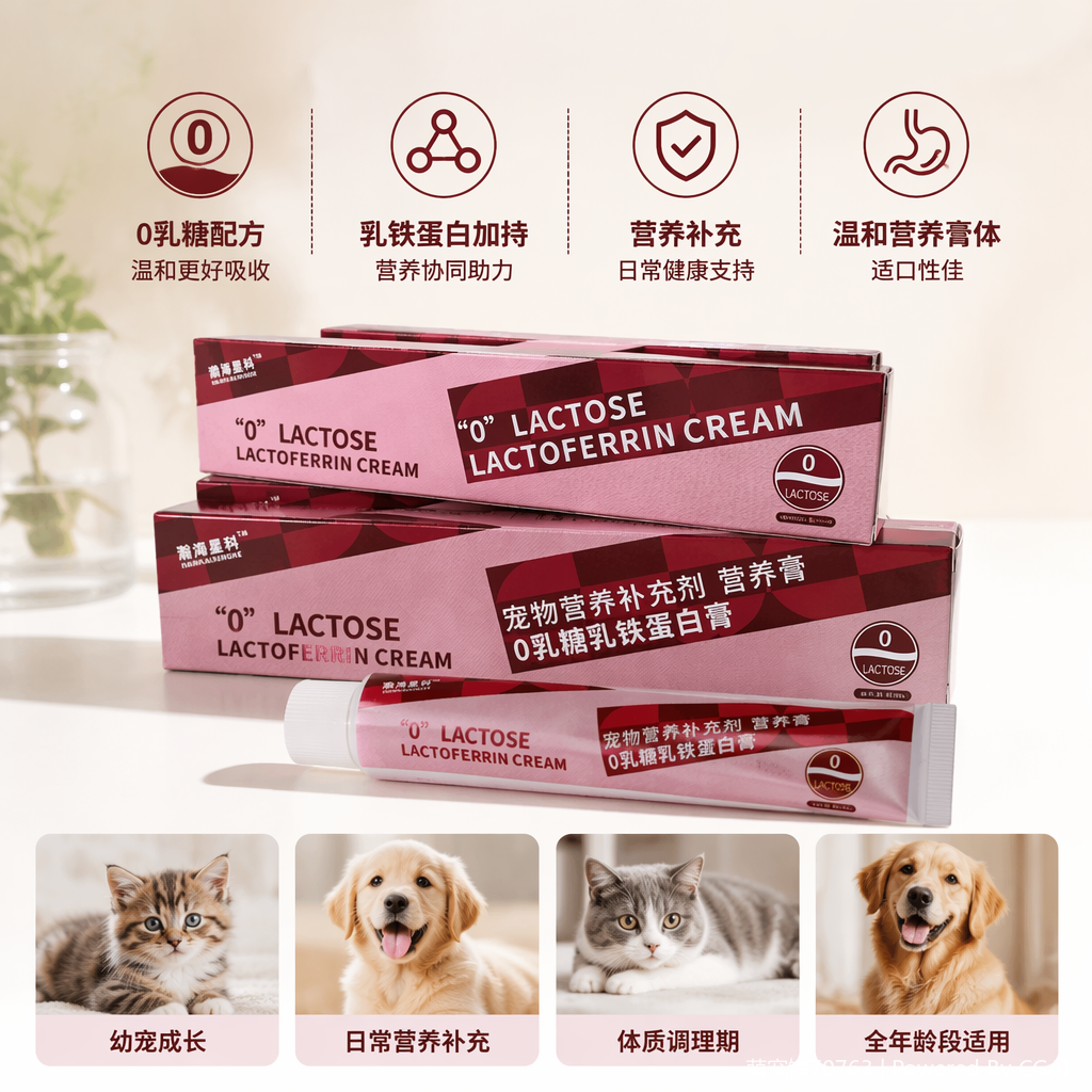 Pet lactoferrin nutritional paste, nutritional supplement, pet cat and dog immune enhancement nutritional paste Specification image