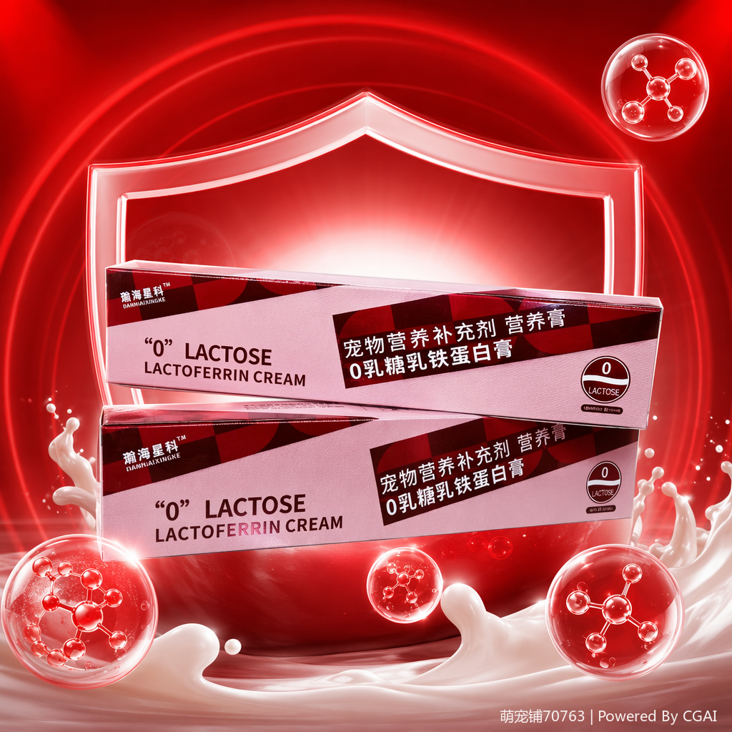 Pet lactoferrin nutritional paste, nutritional supplement, pet cat and dog immune enhancement nutritional paste