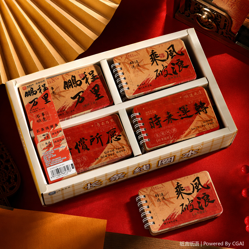 "Peng Cheng Wan Li retro Long strip Coil Book. Specification image