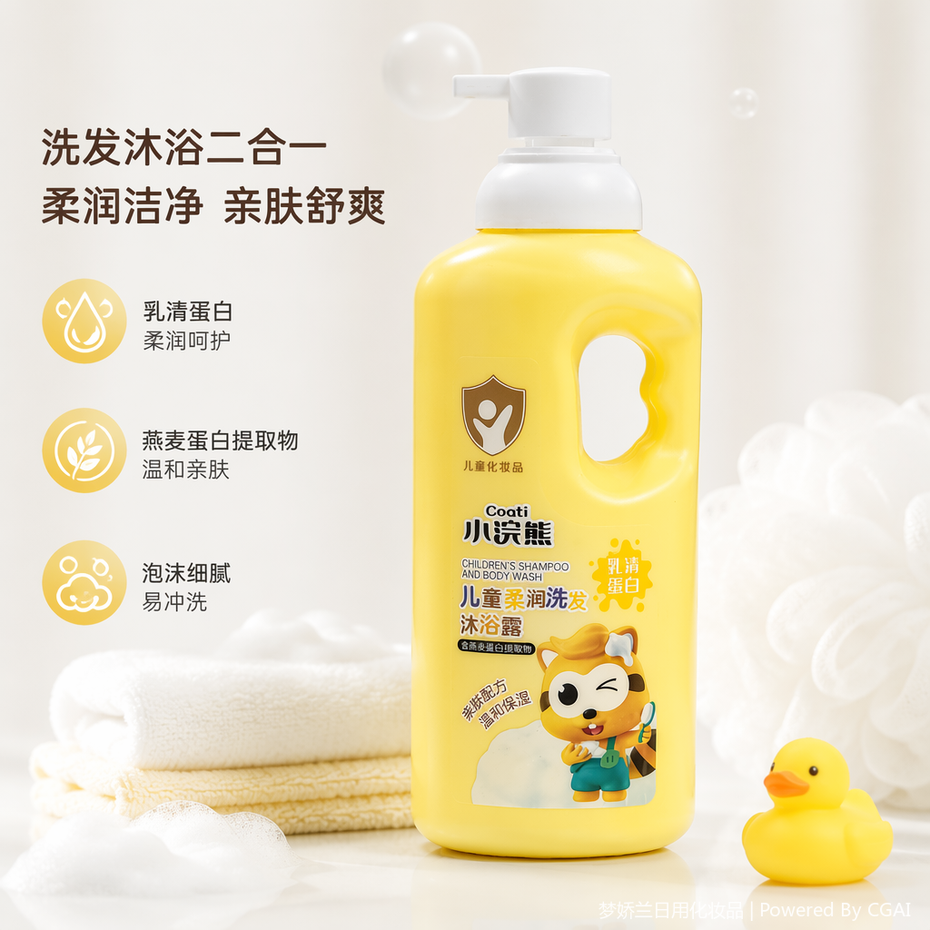 Little Huanxiong Whey Protein Children's Moisturizing Shampoo and Body Wash