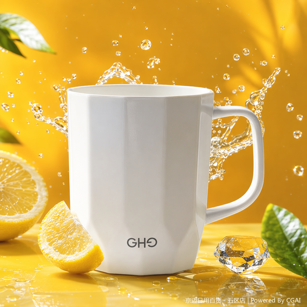 【CL】26Q2#2723 Classic Mouthwash Cup, white thickened PP Specification image