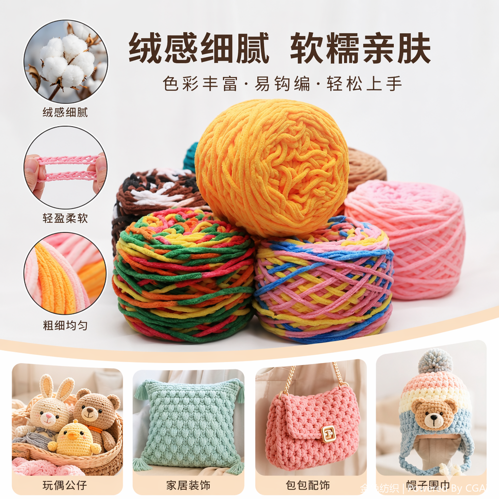 خيط أسود متعدد الألوان من طراز Dyy Diy، منسوج بالوشاح وشريط رسوم كرتونية من طراز Diy، وشريط من طراز Diy، Specification image