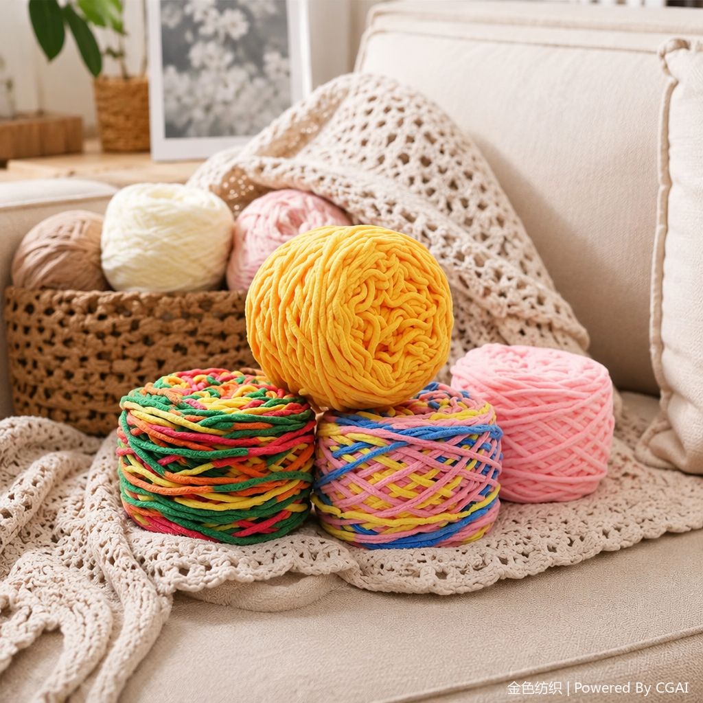 Multicolor opcional línea de barra de hielo línea de pelo grueso palo DIY crochet bufandas de dibujos animados bolsas zapatos hilo material de artesanía hilo de envoltura 100g hilo de masa