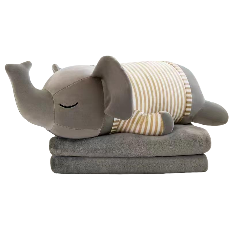 تشبه مكيفات الهواء المصنوعة من الأفيال المتحركة الكرتونية المكيفة الحركة، وهي تشبه دمى حفل زفاف الفيل الرمادي في لحاف القيلولة المريح Item Picture