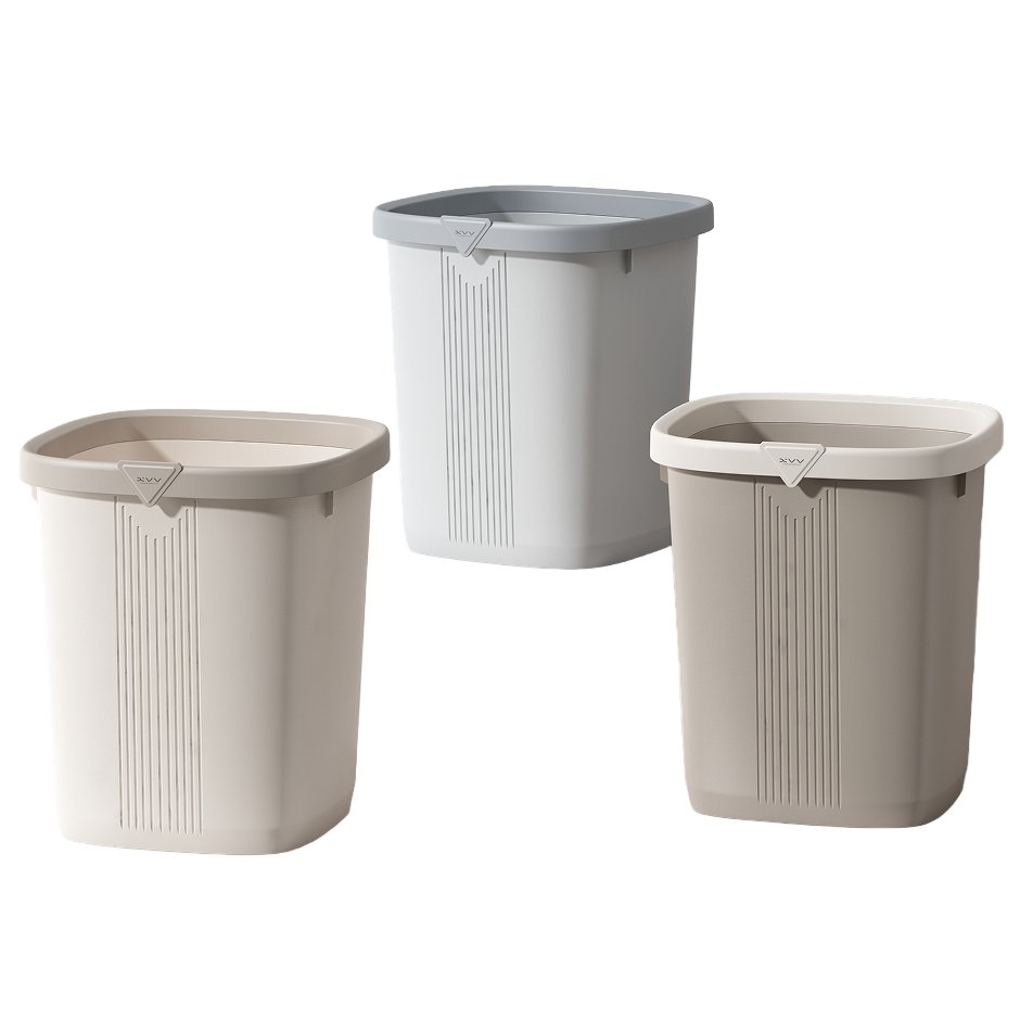 [CL] 26Q2#3316 smart pedal basurero gris beige gris claro opcional especial para el baño Item Picture