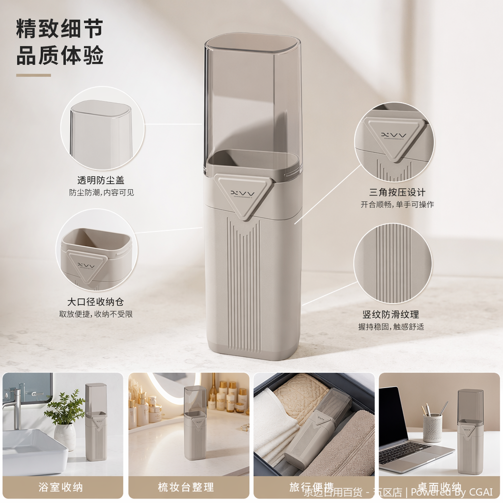 【CL】26Q2#2209 Travel Toothbrush Cup Toothbrush Toothpaste Box
