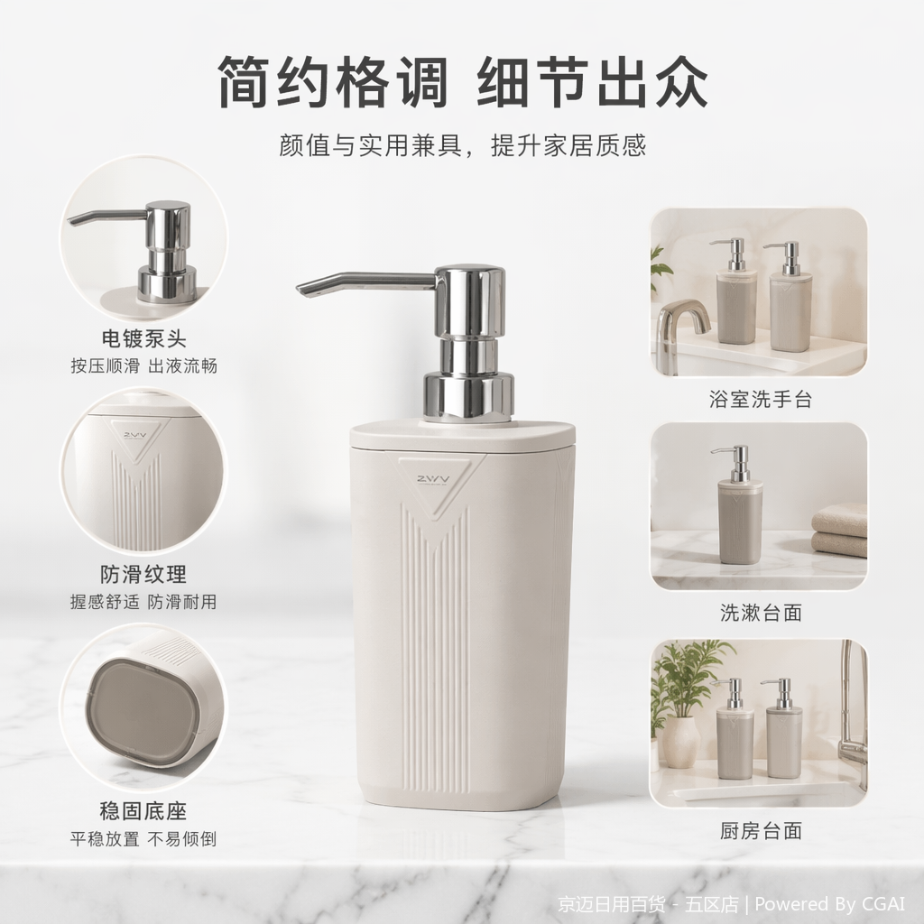【CL】26Q2#2223 Bottled hand sanitizer Press bottle