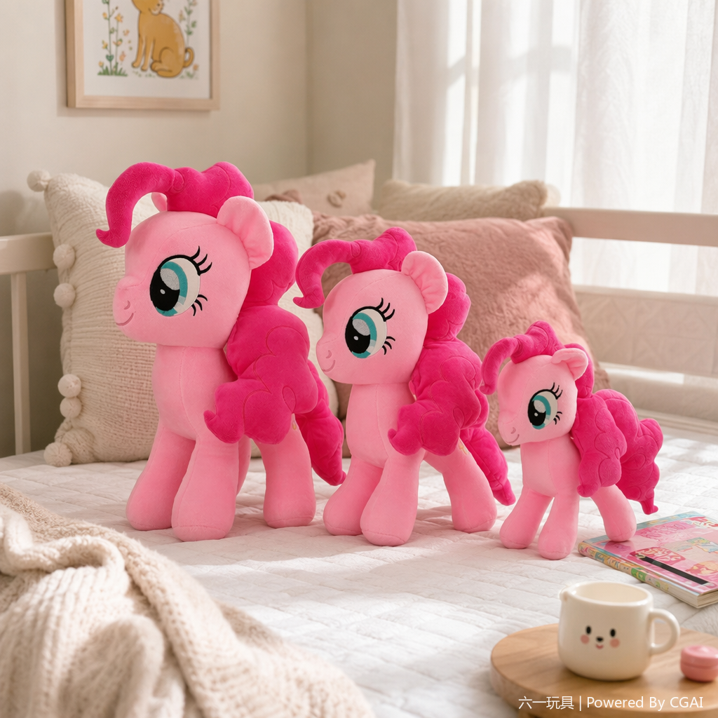 Rosa pony polly simulator muñeca de boda HelloKitty juguete de peluche pony polly juguete de peluche adorable dibujos animados anime alrededor muñecas hogar regalos para niños al por mayor details Picture