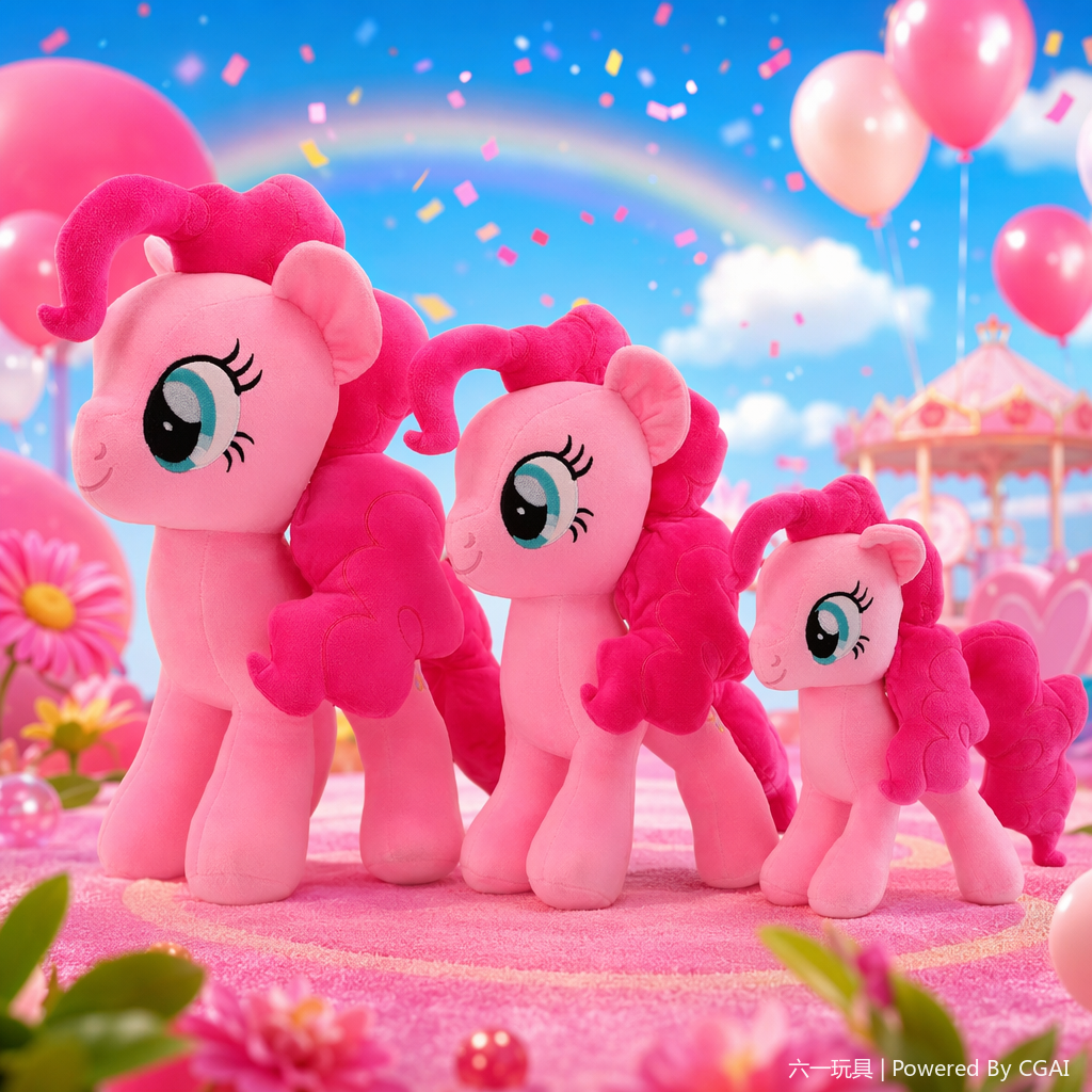Rosa pony polly simulator muñeca de boda HelloKitty juguete de peluche pony polly juguete de peluche adorable dibujos animados anime alrededor muñecas hogar regalos para niños al por mayor Application Scenario