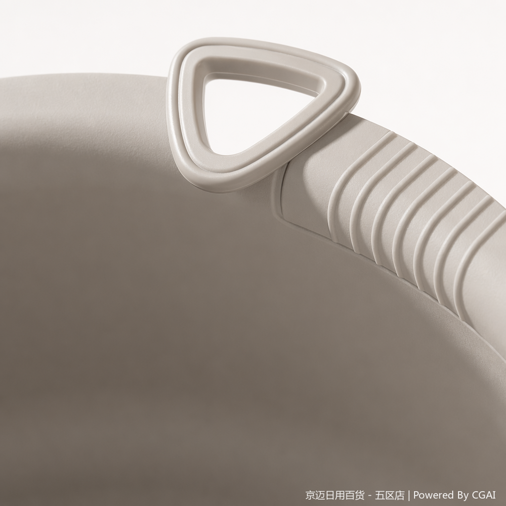 【CL】 Gray, off-white, grayish-white plastic basin Specification image