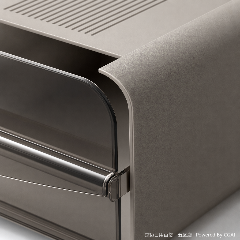 【CL】26Q2#6609 Grey Yake Lipin Dou Desktop Stationery Storage Box, multi-functional for storage and organization Application Scenario