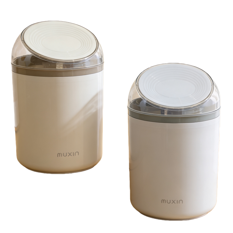 【CL】26Q2#586 White smart trash can with transparent lid and pedal, toilet and bathroom household trash can Model 015, Model 012, simple design and durable Item Picture