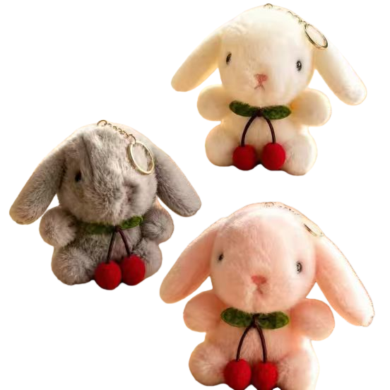 Artículo lindo peluche conejo llavero colgante caricatura adornos regalo Item Picture