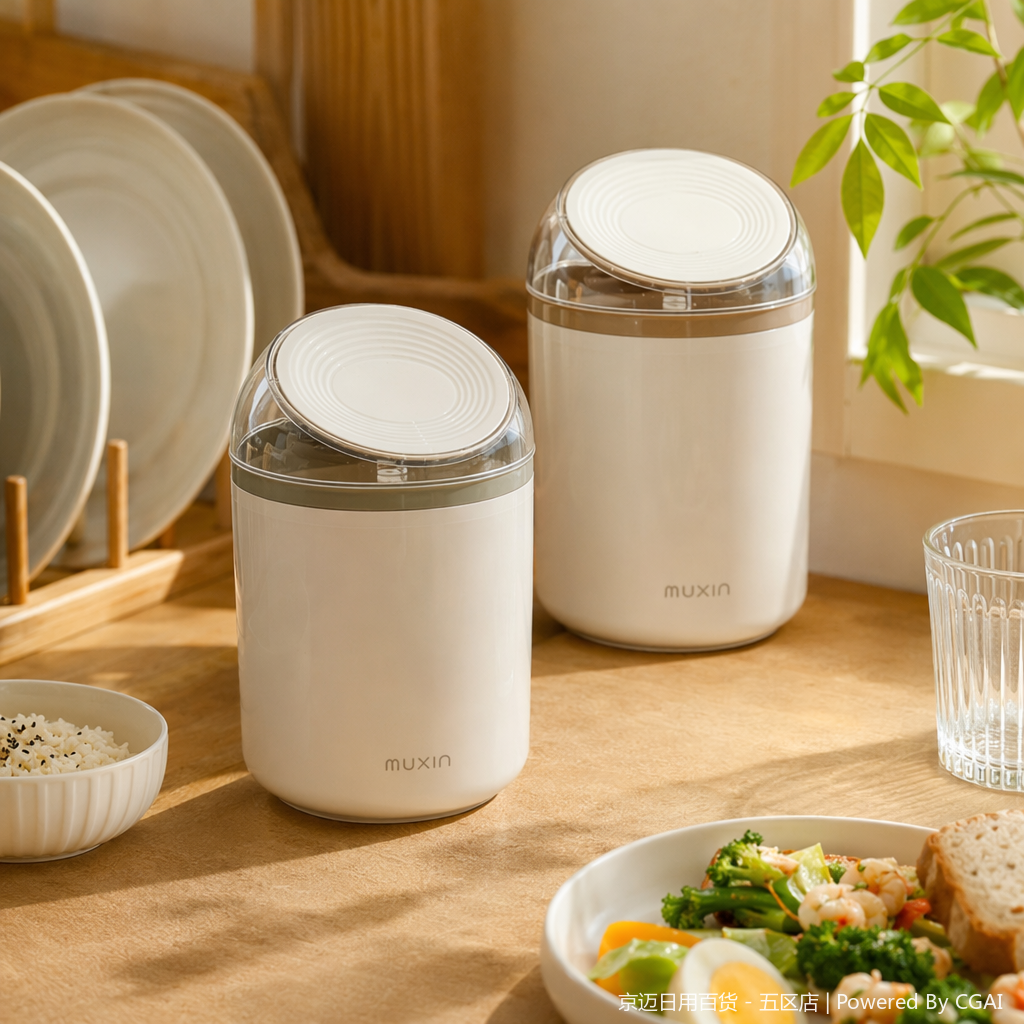 【CL】26Q2#586 White smart trash can with transparent lid and pedal, toilet and bathroom household trash can Model 015, Model 012, simple design and durable details Picture