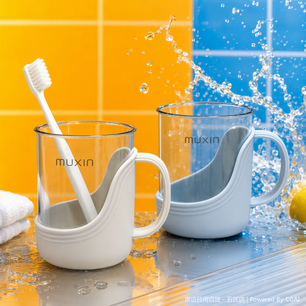 【CL】26Q2#585 Muxin Crystal Toothbrush Cup Specification image