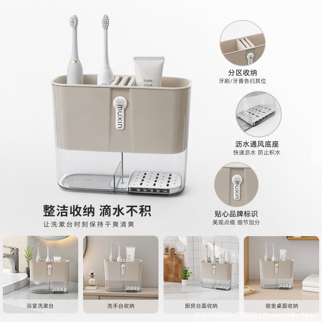 【CL】26Q2#587 Muxin multifunctional 筷笼 plastic 筷笼