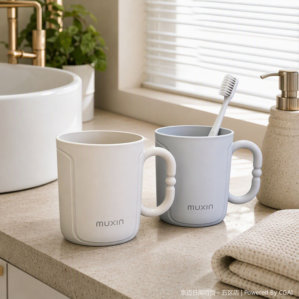 【CL】26Q2#572 White Cup, Muxin Yayun Toothbrushing Cup details Picture