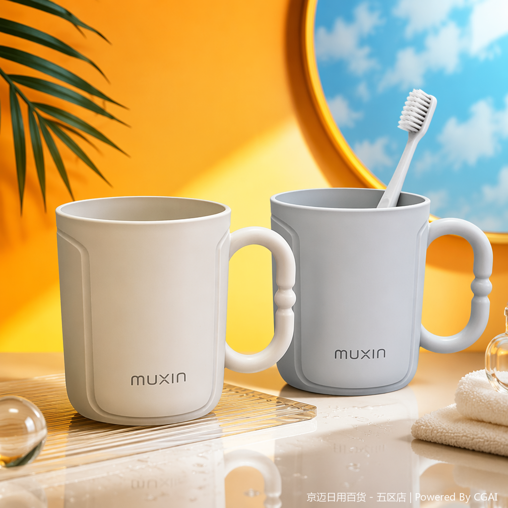 【CL】26Q2#572 White Cup, Muxin Yayun Toothbrushing Cup Specification image