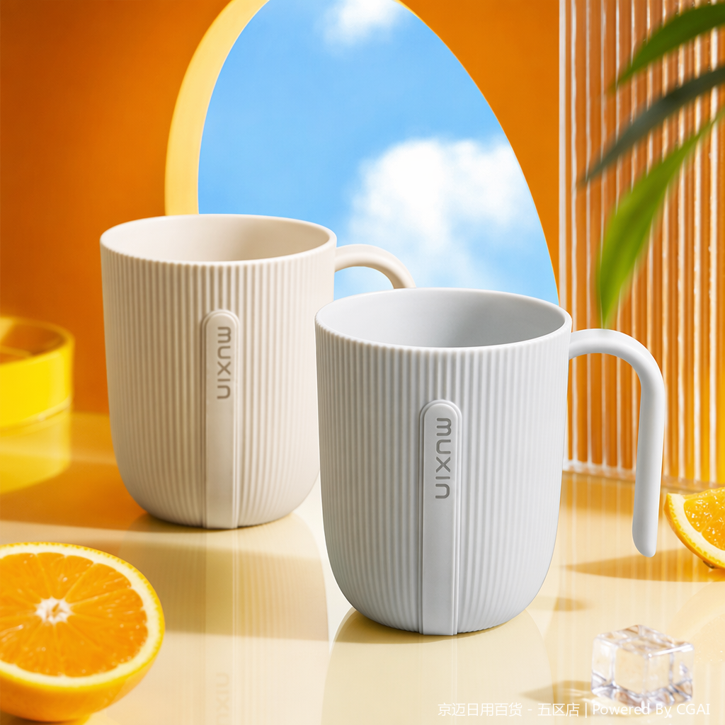 【CL】26Q2#573 Muxin Simple Toothbrush Cup Specification image