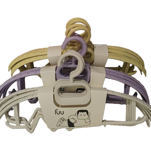【CL】26Q2#1020 Colorful plastic clothes hanger Underwear hanger hanger Item Picture
