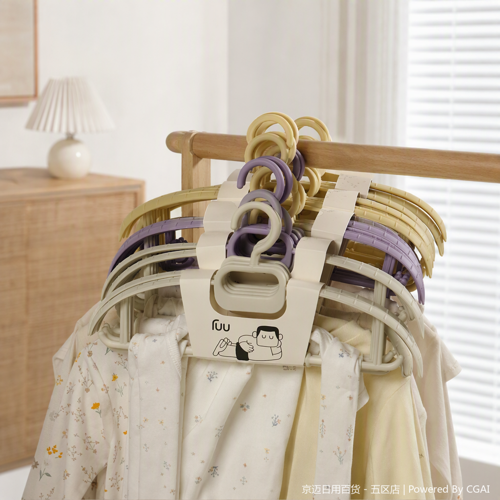 【CL】26Q2#1020 Colorful plastic clothes hanger Underwear hanger hanger details Picture