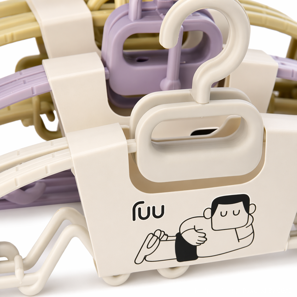 【CL】26Q2#1020 Colorful plastic clothes hanger Underwear hanger hanger Application Scenario