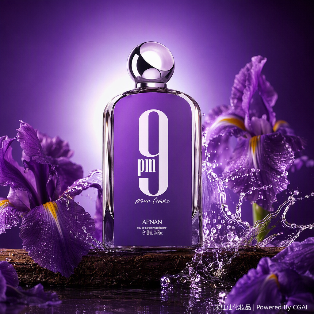 9 pm pour femme Purple Perfume Bottle Gift Box 100ml Specification image