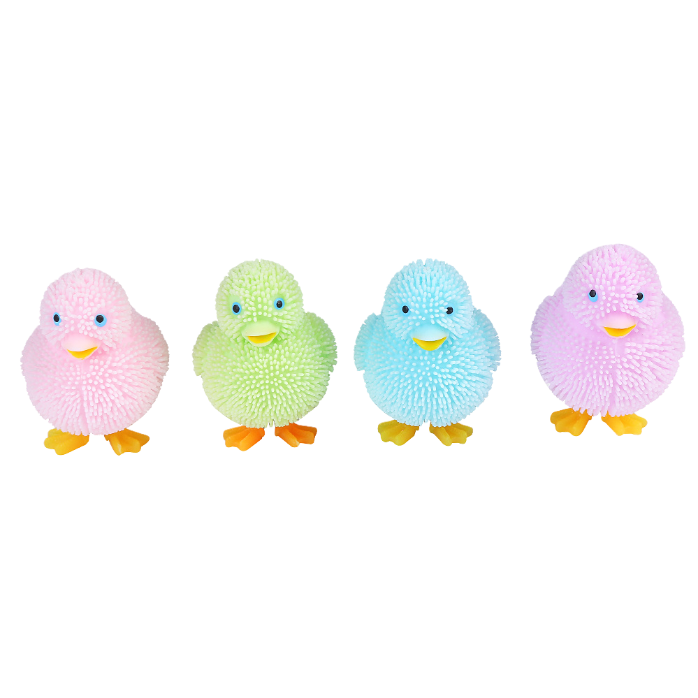 TPR Colorful glittering duckling toy, cute plush doll, children's doll, soft and adorable plush toy gift Item Picture