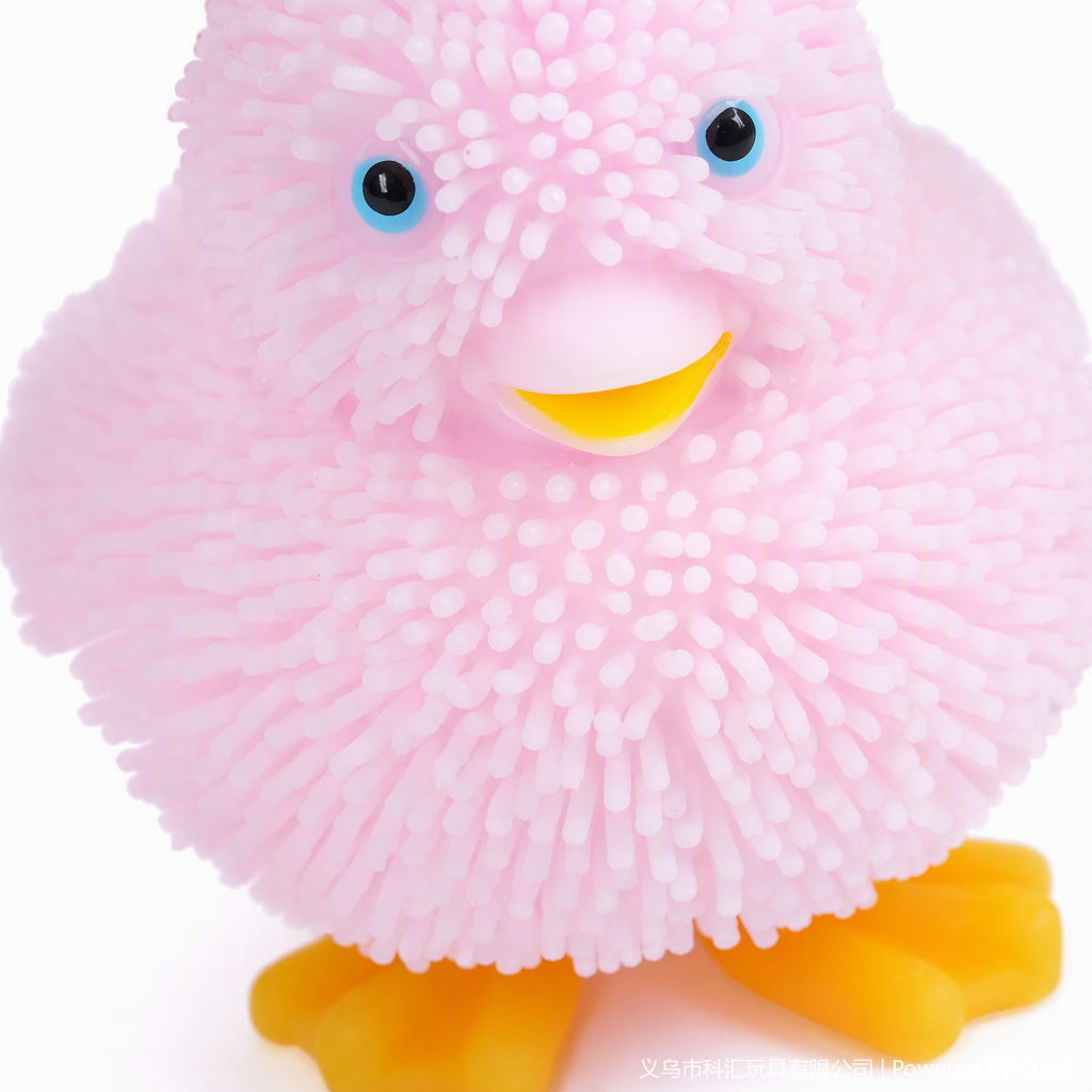 TPR Colorful glittering duckling toy, cute plush doll, children's doll, soft and adorable plush toy gift Application Scenario