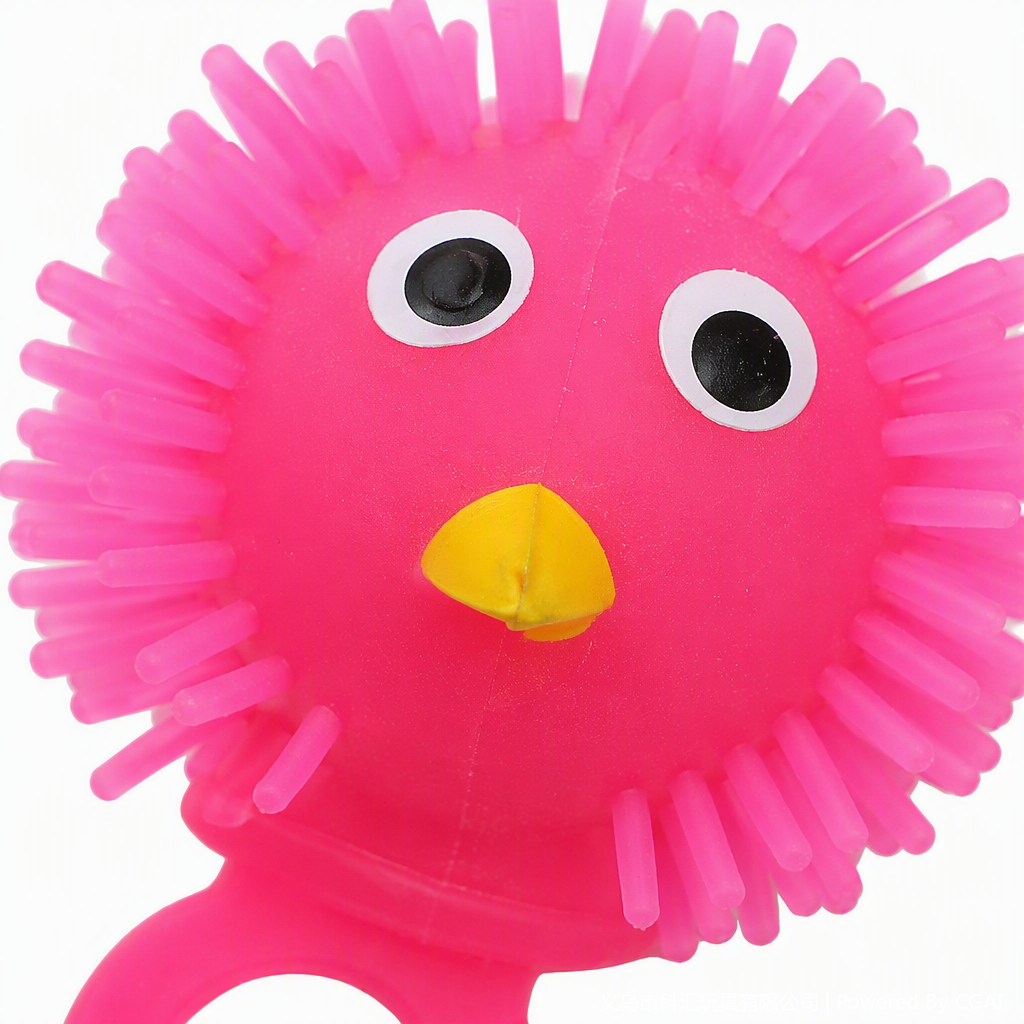 TPR colorful finger cots Chick toys, cute sparkling rings, children's gifts, soft and adorable dolls, multiple colors to choose from Application Scenario